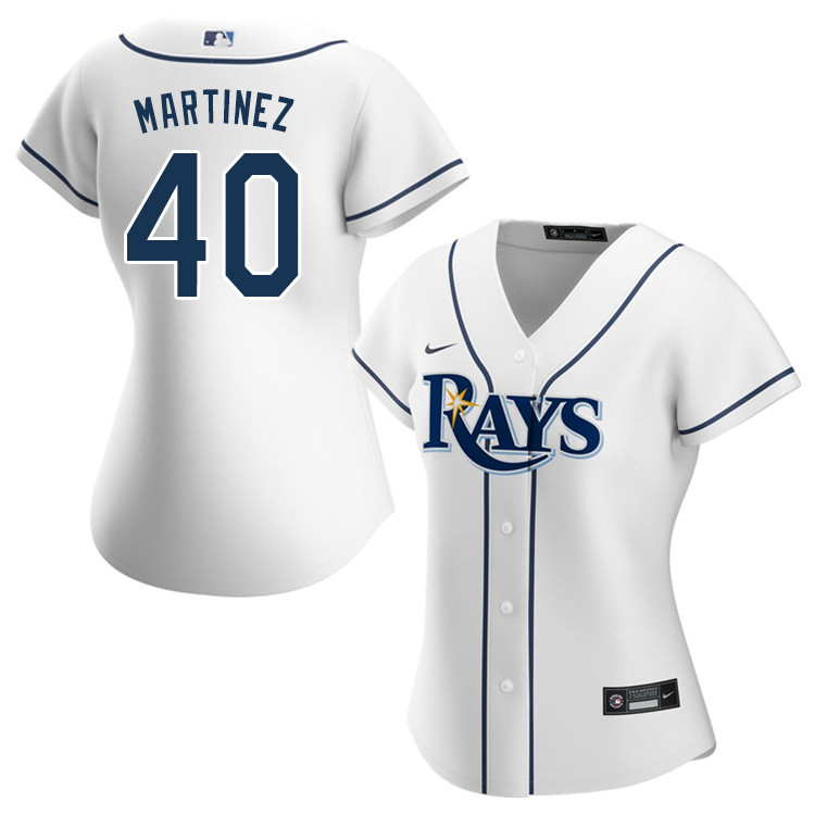 Nike Women #40 Jose Martinez Tampa Bay Rays Baseball Jerseys Sale-White